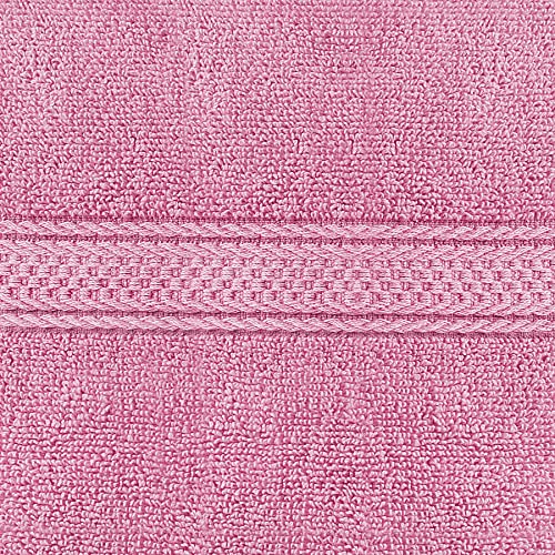 Utopia Towels 6 Pack Premium Hand Towels Set, 16 by 28 inches, 100% Ring Spun Cotton, Ultra Soft and Highly Absorbent 600GSM Towels for Bathroom, Gym, Shower, Hotel, and Spa, Pink - color: Pink, size: 6 Hand Towels