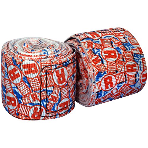 Ringside Apex 180” Boxing Hand Wraps Pair - Durable, Elastic Training Wraps with Hook & Loop Closure, Multi-Color Options, Perfect for MMA, Muay Thai, Kickboxing - color: Stack Handwraps