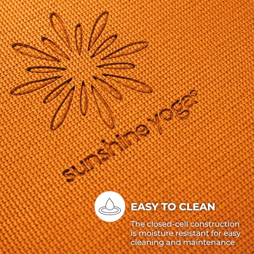 Voyage 5mm Studio Yoga Mats, 6 Pack, 72x24in | Extra Long, Anti-Tear Exercise Mats for Workout, Stretching, Fitness - Non Slip Gym Mats for Home, Schools and Studios - color: Orange
