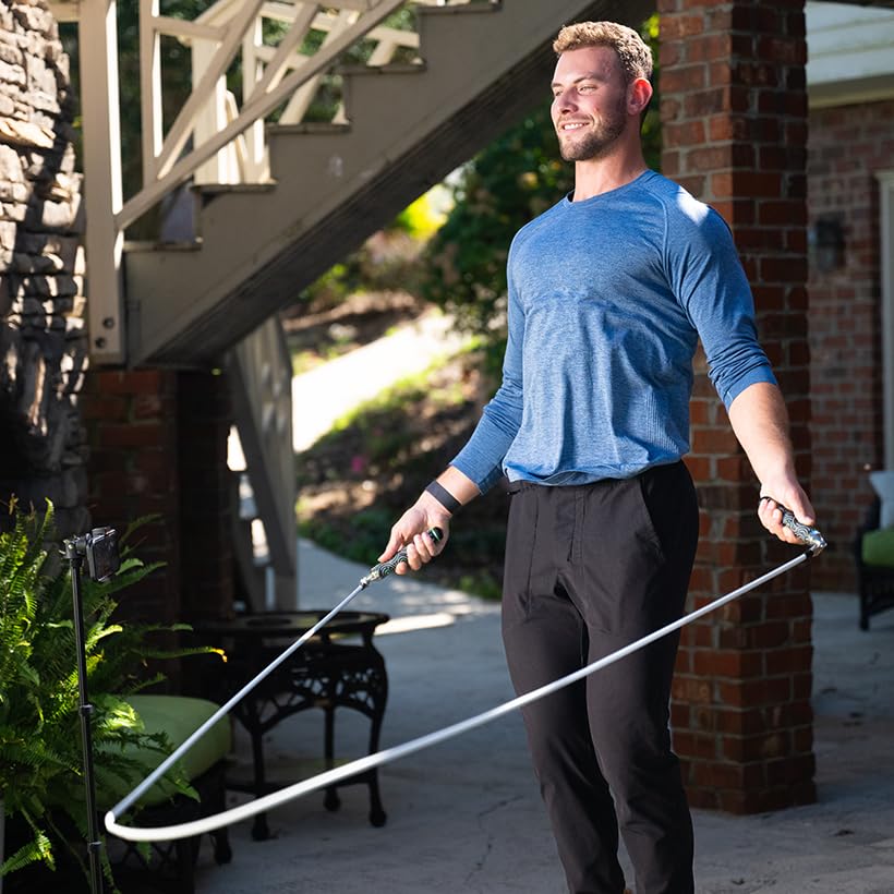 Crossrope AMP 2.0 Smart Jump Rope Set with 1/4 LB, 1/2 LB & 1LB Jump Ropes – Bluetooth-Connected, High-Intensity Jump Rope Fitness Training for High Calorie Burn and Cardio - Membership Required - size: Large - (User Height 5'10.5" - 6'1.5")