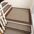 PADOOR Non Slip Stair-Treads Matching-Mat for Wooden Steps, Square Rubber Backing Non Slip Stair Landing Mat 30x30 inch - size: 30''x30'', style: Black