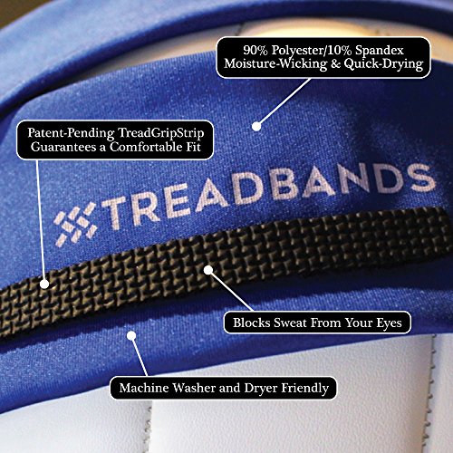 TreadBands All Terrain Tieback Non Slip Headband - Solid Colors (Purple)