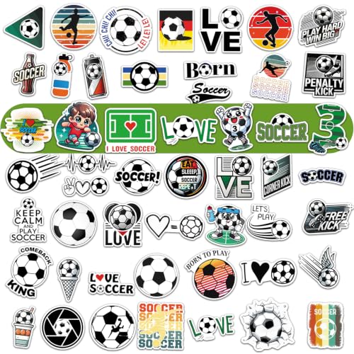 Soccer Party Favors, 2 Pack Soccer Water Bottles with 200 PCS Stickers | 20oz Sports Squeeze Bottle & Soccer Stickers, BPA-Free Reusable Water Bottles Bulk for Boys, Gifts For Team - style: 3# 2 Pack-Soccer