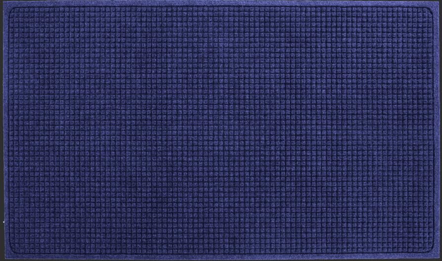 Guardian EG030502 EcoGuard Indoor Wiper Floor Mat, Blue, 3ft x 5ft | Made of Recycled Plastic and Rubber, Wipes Shoes Clean and Dry - color: Blue, size: 3' x 5' (Rectangular)