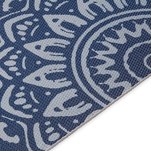 Gaiam Premium Yoga Mat, 6mm Thick Print Mat | Premium 6mm thick cushioning for joint support. Non-slip print design for yoga, Pilates & floor workouts. - color: Indigo Fade