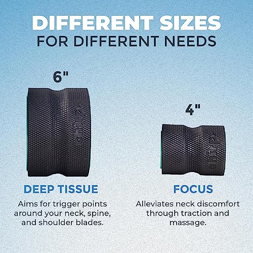 Chirp Wheel+ Foam Roller 2-Pack, Back & Neck Pain Relief, Mint | Back Roller Wheel Set, Foam Roller for Back Pain, Deep Tissue Relief, 4/6 in, Neck and Muscle Recovery - size: 2 Pack