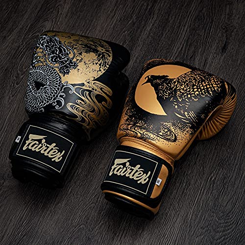 Fairtex BGV26 Harmony Premium Muay Thai Boxing Gloves | Limited Edition Design | Genuine Leather | Triple-Layered Foam | Compact & Ergonomic Fit | Ventilation System |MMA Kickboxing Gloves - size: 14oz