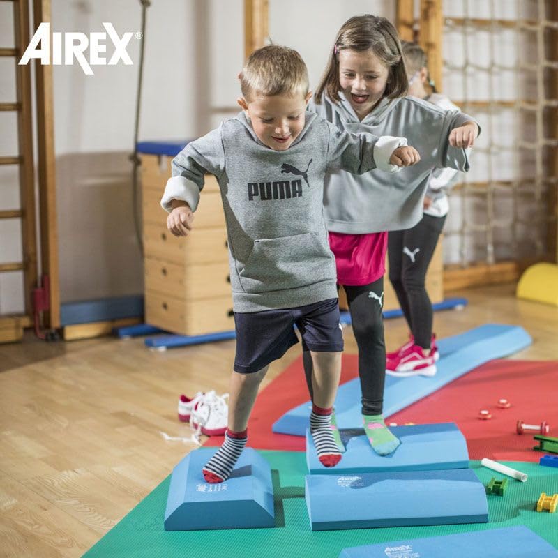AIREX Balance Pad – Stability Trainer for Balance, Stretching, Physical Therapy, Exercise, Mobility, Rehabilitation and Core Training Non-Slip Closed Cell Foam Premium Balance Pad - color: Blue, size: Beam Mini