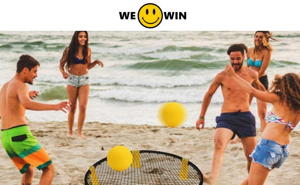 Spike Replacement Balls, Deep Grooves Soft Rubber Balls | Volleyball and Tennis Training Ball, Lawn Beach and Water Pool Recreation Ball, Works for All Roundnet Game Sets