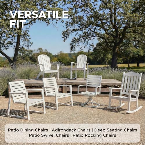 Outdoor Chair Cushions, Water-Resistant & Fade-Resistant, Patio Furniture Square Seat Replacement Chair Pads with Ties, Removable Cover, Non-Slip Bottom, Set of 4, 19 x 19 Inch, Navy Blue - color: Navy Blue, size: 19" x 19" 4 Pack
