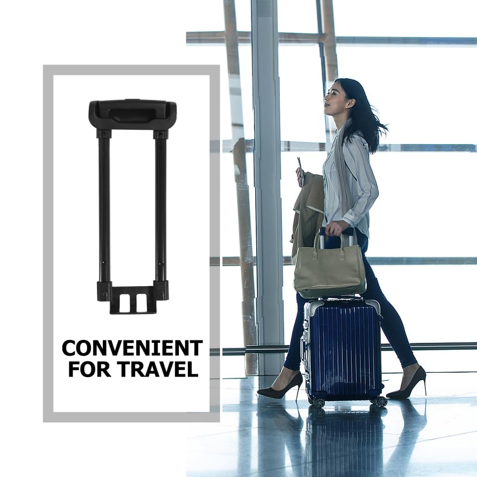 Didiseaon Luggage Telescopic Handle Replacement Portable Suitcase Pull Rod Trolley Handle Spare Parts for Travel Hard Case Suitcases 17.7In