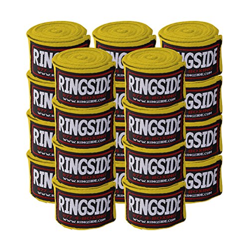 RingsideBoxing Handwraps - color: Gold, size: 10 Pairs