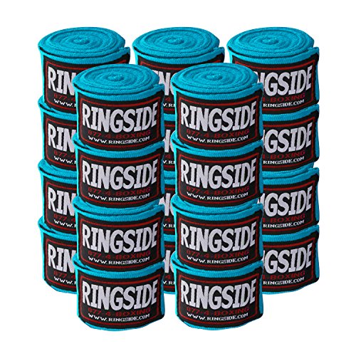 RingsideBoxing Handwraps - color: Electric Blue, size: 10 Pairs