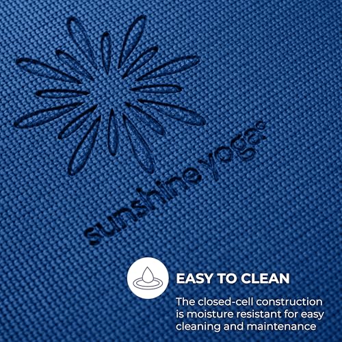 Voyage 5mm Studio Yoga Mats, 6 Pack, 72x24in - color: Dark Blue