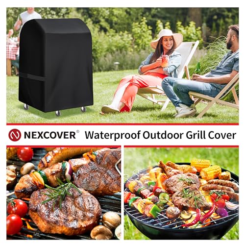 NEXCOVER Grill Cover- 30" Waterproof BBQ Grill Cover, Barbeque Cover Grill Cover for Outdoor Grill, UV Resistant Dustproof Barbecue Smoker Cover. - size: 30"