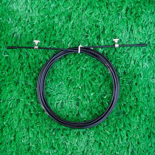 Replacement Cable Cord for Speed Jump Rope, 10FT Stainless Steel Cable Wire,Wire Replacement Jump Rope Speed Cable Accessory for Fast Speed Jump Ropes - color: Black