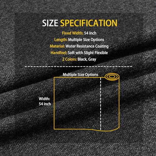 36"x54" Speaker Grill Cloth Fabric Stereo Mesh Fabric Water Resistant for Replacement Speaker Covers Protection Marine Boats Yachts Audio Party Stereo Equipment Black - color: Black, size: 36"x54"