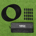 FORZA Agility Rings [12 Pack] | Speed & Agility Training Equipment for Athletes - Available in 10 Colors - color: Black