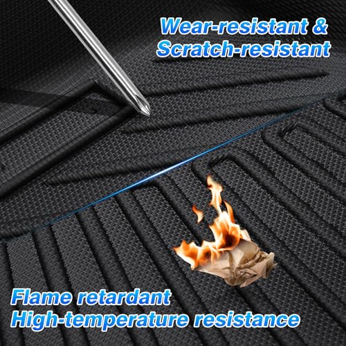 Wrangler TJ Floor Mats - Car Mats for Jeep Wrangler TJ 1997-2006, All Weather Floor Mat for Wrangler TJ Accessories, Heavy Duty Rubber Mats, Car Accessories - size: 2)Jeep Wrangler TJ【1997-2006】