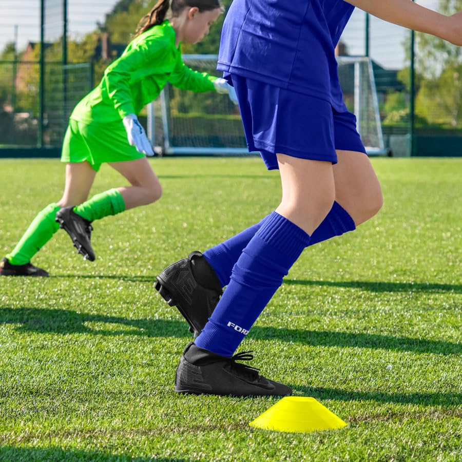FORZA Multi-Sport Training Marker Cones | Pack of 50 or 1000 Soccer Cones in 8 Vibrant Colors - Durable Construction, Portability and Convenient Storage with Holder - color: Yellow, size: Pack of 1000