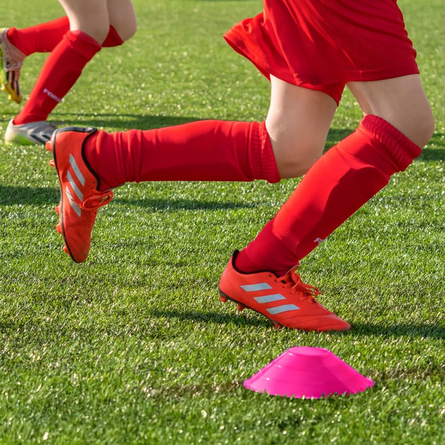 FORZA Multi-Sport Training Marker Cones | Pack of 50 or 1000 Soccer Cones in 8 Vibrant Colors - Durable Construction, Portability and Convenient Storage with Holder - color: Pink, size: Pack of 1000