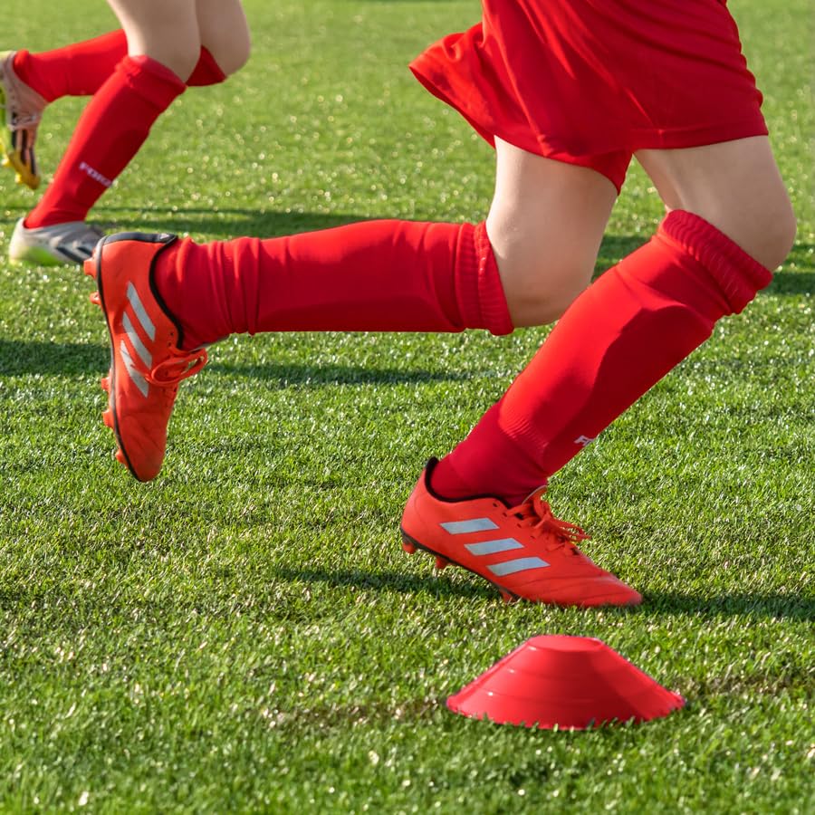 FORZA Multi-Sport Training Marker Cones | Pack of 50 or 1000 Soccer Cones in 8 Vibrant Colors - Durable Construction, Portability and Convenient Storage with Holder - color: Red, size: Pack of 1000
