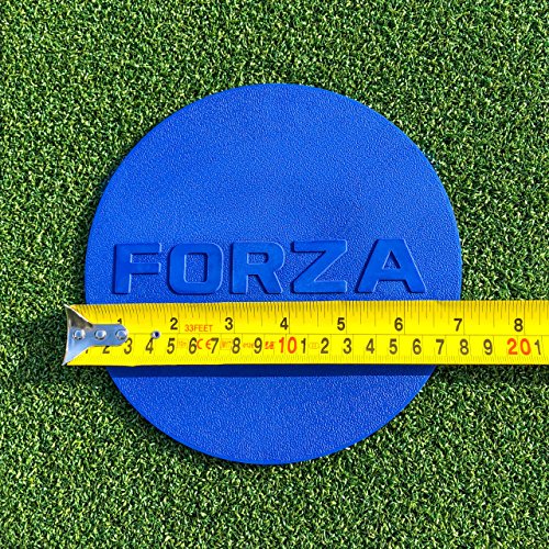 FORZA Flat Disc Markers | Brightly Colored Training Markers for Soccer & Outdoor Play – Available in Mini (Set of 20) or Standard (Set of 10) - color: Yellow, style: Standard (7in)